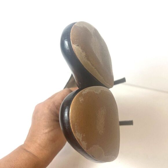 MICHAEL Michael Kors Women's Size 8 M Pumps Black Leather Slip On Stiletto Heels - Picture 8 of 12